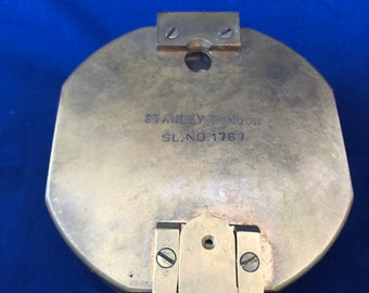 Original Stanley London No 1767 Brass Miner’s/Mining Compass
