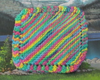 006 CF Knit cotton dish cloth 8 by 8