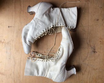 Antique Edwardian Leather Boots