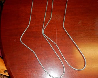 Pair Vintage WIRE Stocking Stretchers Sock Forms