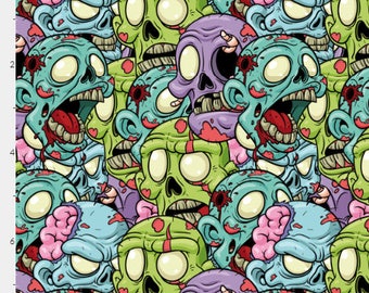 Zombie Leggings, Yoga Leggings, Geek Leggings, Halloween Leggings, Women's Leggings