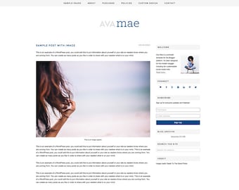 Ava Mae - A Responsive WordPress Theme