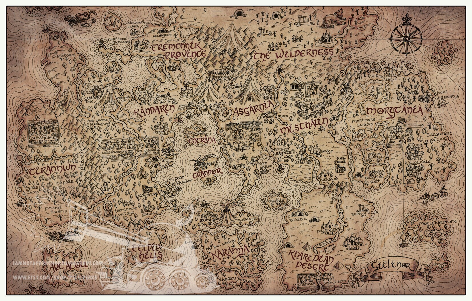 runescape original map
