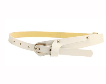 Free shipping! Leather belt, white belt, womens white belt, white waist belt, dress belt, women's belt, gift for her, white leather belt