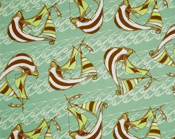 Riddles & Rhymes Sky Sail Cotton Quilt Fabric Tina Givens For Free Spirit By the Yard
