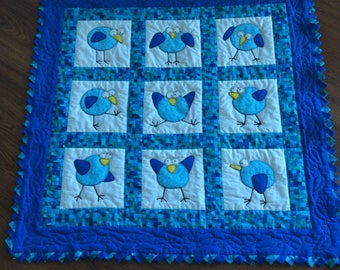 Birdy Playmat or Lap Quilt