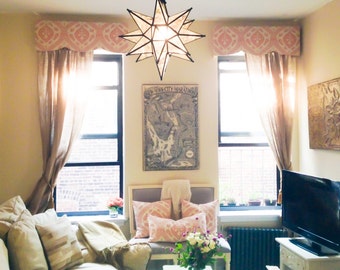 Custom Scalloped Window Cornice