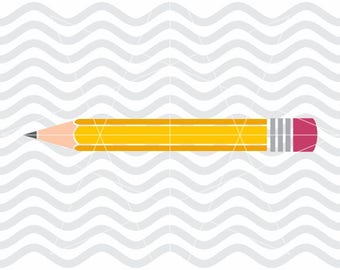 Pencil svg, Pencil dxf, Pencil monogram svg, Pencil monogram dxf, Teacher svg, Classroom svg, Education svg, Student svg
