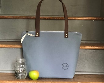 Insulated Lunch Bag | Insulated Lunch Tote | Gray Cooler Bag