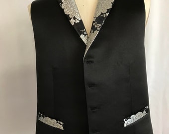 Vest Men's Brocade for wedding