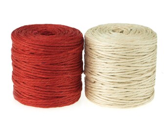 Burlap Jute Twine Rope, 3-Ply, 3mm, 75 Yards