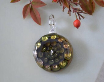 Pendant, Pendant Bead, Glass Blown Honeycomb Pendant, Borosilicate Pendant, Necklace, Lampwork Pendant, Borosilicate Boro