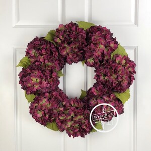 Hydrangea wreath, Front Door Wreath, Summer Wreath, Wreath Street Floral, Everyday Wreath, All Occasion Wreath, Year Round Wreath