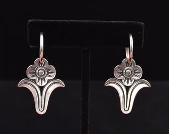 James Avery Sterling Silver Flower Earrings