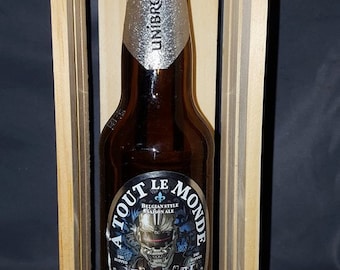 MEGADETH A Tout Le Monde BEER BOTTLE in Homemade Crate