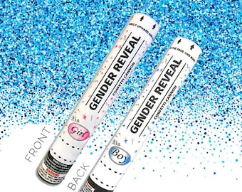 Ships Same Day Sale! 12 Inch Confetti Cannon Gender Reveal Confetti Cannon Gender Reveal Cannon