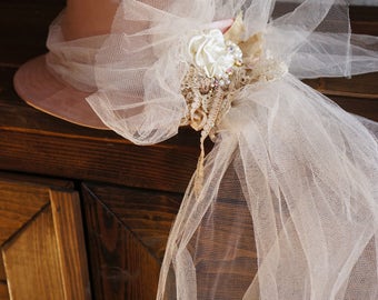 Rustic Wedding Veil 5