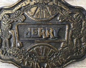 Vintage "Jerry" Belt Buckle