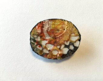 Original brooch - cinnamon