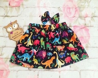 Girls Dinosaur Skirt Multicoloured Rainbow Dino Roar Rawr Fashion Baby Toddler Infant Kids Child Teen Adult Fashion Dinosaur Birthday Party