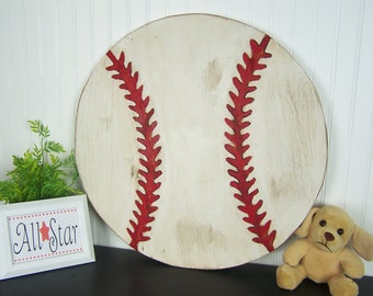 Door Hanger: Baseball Baseball Wall Decor Sports Decor