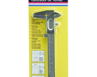 Vernier Caliper, Bead Jewelry Measuring Tool, 5 Inch 125 mm Measuring Range, Inch Metric Fractions; General Tools & Instruments 722