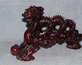 Asian Dragon - Resin Dragon - Dark Red