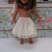 6.5 Inch-Off Ivory Cotton 1/2 Slip for an 18 Inch Doll American Girl-Shown on my American Girl Doll