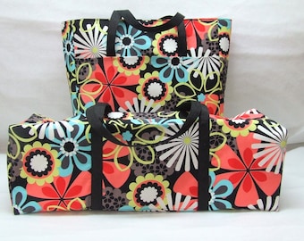 Carrying Bag for a Cricut Explore Air 2 / Cricut Maker / Silhouette Cameo 3 / Brother ScanNCut /Accessory Bag / Large Multi Color Flowers