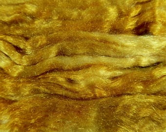 Golden Orange Nylon Firestar for spinning and felting - 1 ounce