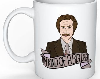 Ron burgundy | Etsy