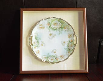 Prussia Royal Rudolstadt Plate in a Frame