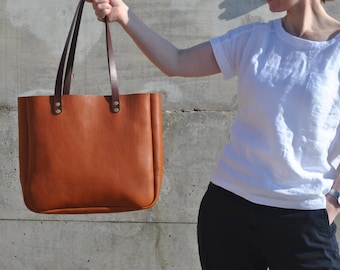 Italian Leather Tote Bag, Leather Laptop Bag, Italian Leather Purse, Leather Tote with Zipper, Leather Shoulder Bag, Leather Bag