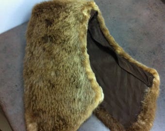 Vintage Fur Collar - Beaver Fur - Coat Accessory - Gift for Her