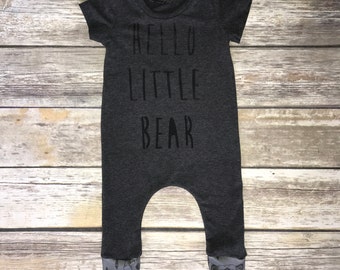 Hello Little Bear Harem Romper