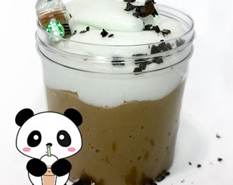 MOCHA FRAPPUCCINO Scented Butter Slime with Starbucks Frappuccino Charm
