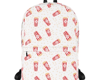 Fun Popcorn Backpack, Kids Backpack with Popcorn, Back to School Backpack, Pop Corn, School Accessories