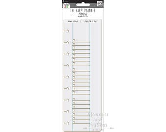 Planner Stencil - Happy Planner - Line it up Check it off - Planner Accessories - MAMBI - Me & My Big Ideas - 343283