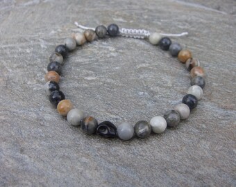 picasso bead skull bracelet