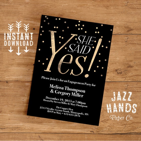 Free Printable Engagement Party Invitations Templates 8