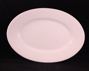 Antique/Vintage Oval White Ironstone Platter