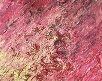 Original Textured Acrylic Painting on Stretched Canvas - The Scar