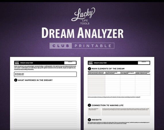 Dream Analyzer - CLUB Printable Exercise