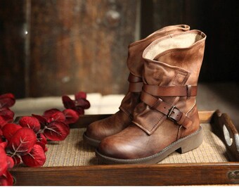 Arrdiyah Handmade Leather Female Boots
