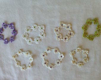 Flowers and stone bracelet.