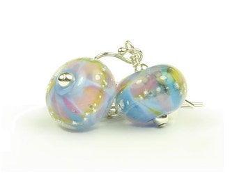 Violette Sterling Silver & Lampwork Glass Earrings