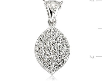Swarovski Silver Necklace - IJ1-2087