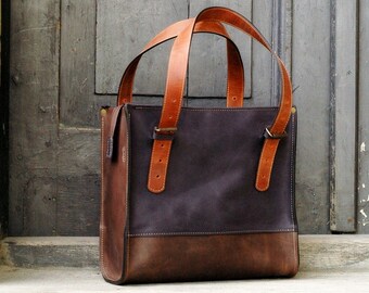 leather tote, leather laptop bag, large leather tote bag,brown handbag natural leather, shoulder bag, laptop tote