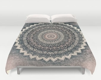 WARM WINTER MANDALA - Boho Duvet Cover