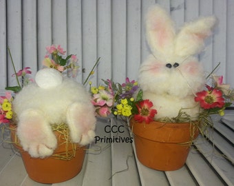 Primitive Pattern - Busy Bunny's Pattern - Easter Bunny Pattern - Country Bunny Epattern - Spring Bunny - Handmade Easter Bunny Pattern